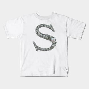 Skull Alphabet S Kids T-Shirt